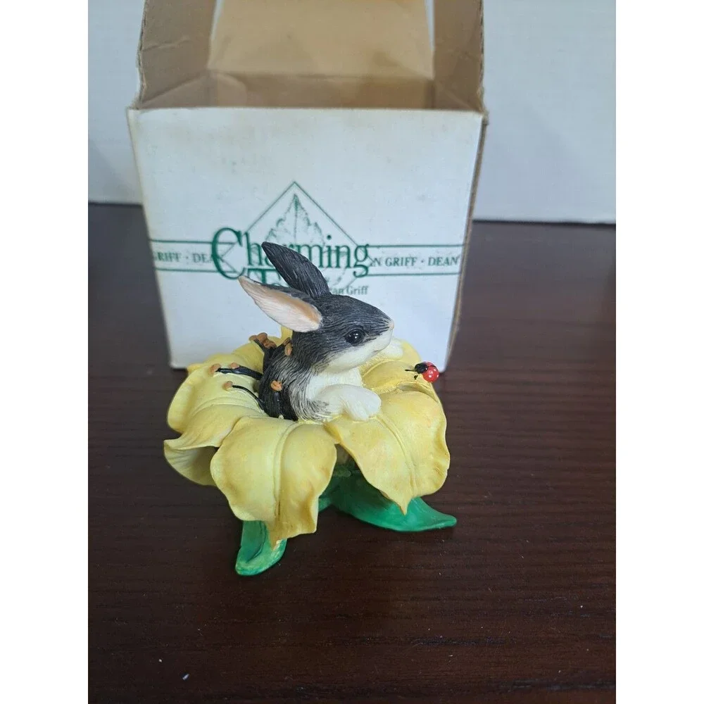 Charming Tails Binkey In A Lily Figurine